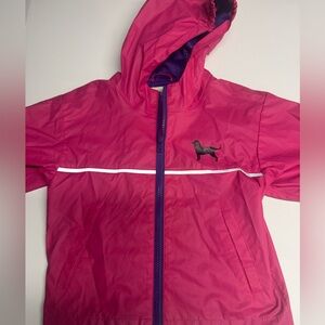 Pink Hooded Jacket with Dog Logo